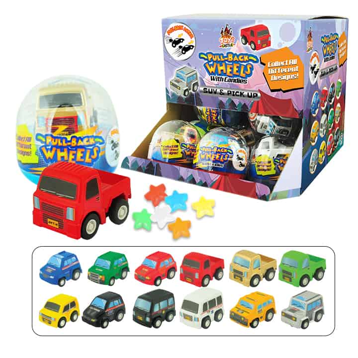 Toy’s Castle Capsule Pull Back Wheels - SUV & Pick Up 5g