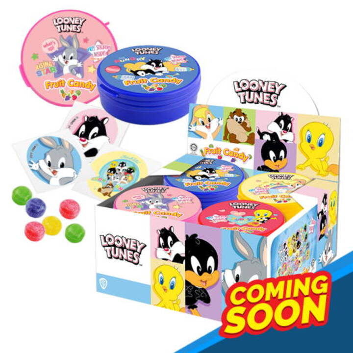 Looney Tunes Tin Candy - Mix Fruit 20g