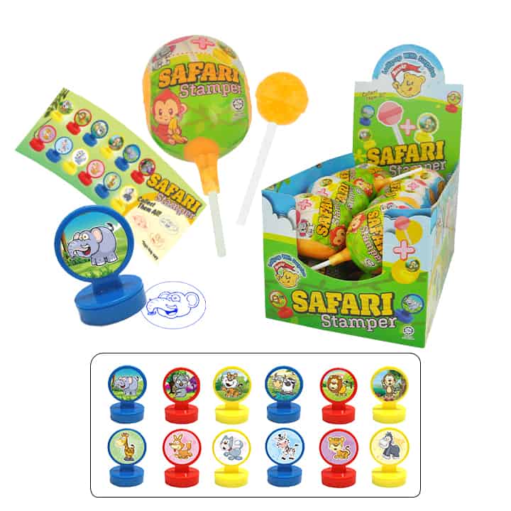 Beardy Lollipop with Surprise - Safari Stamper 10g