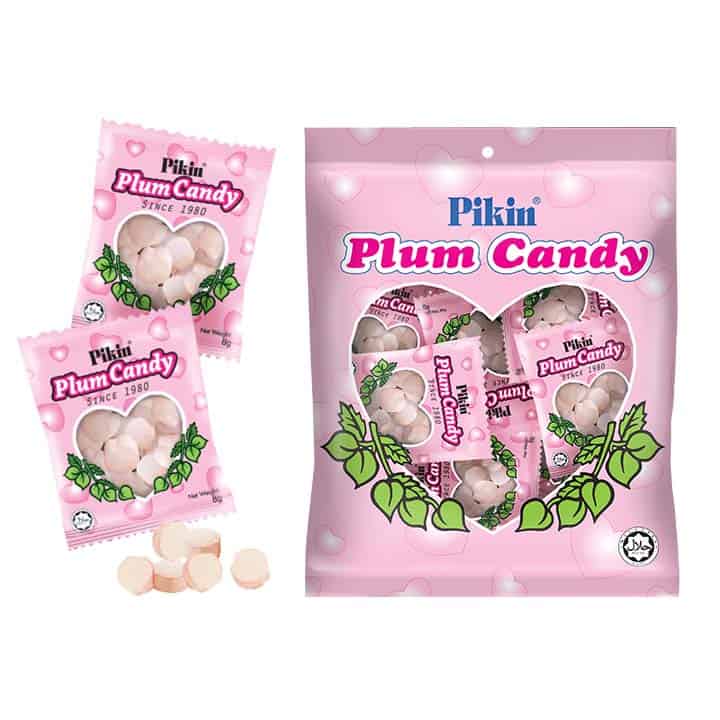 Pikin Tablet Candy - Plum Bag 80g