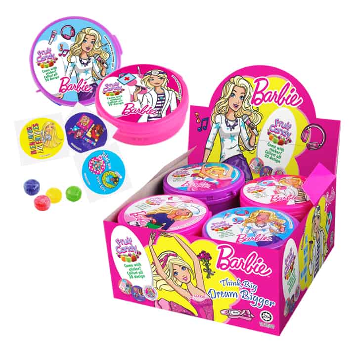 Barbie Tin Candy - Mix Fruit 20g
