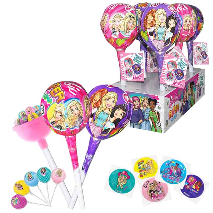 Barbie Super Lollipop - Mix Fruit 120g
