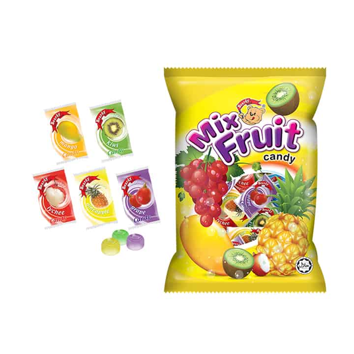 Beardy Mix Fruit Candy Bag 140g