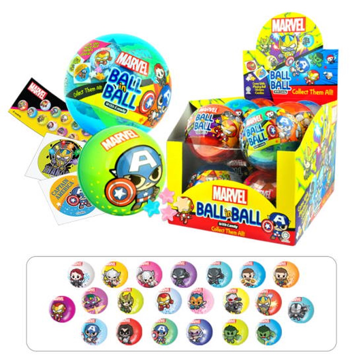 Marvel Ball in Ball With Candy 10g