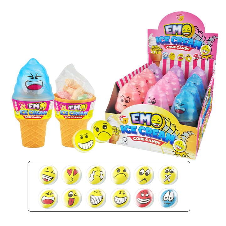 Beardy Ice Cream Cone Candy - Emo 10g