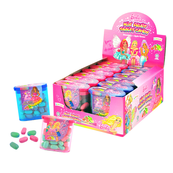 Barbie Mix Fruit Tablet Candy 17g
