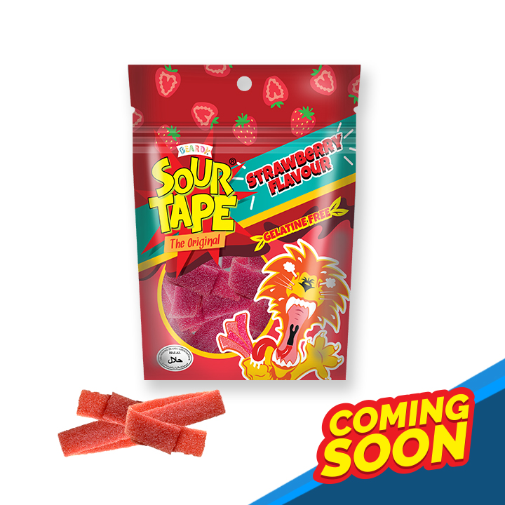 Beardy Sour Tape Strawberry 100g