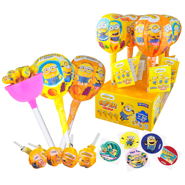 Minions Super Lollipop Mix Fruit 120g