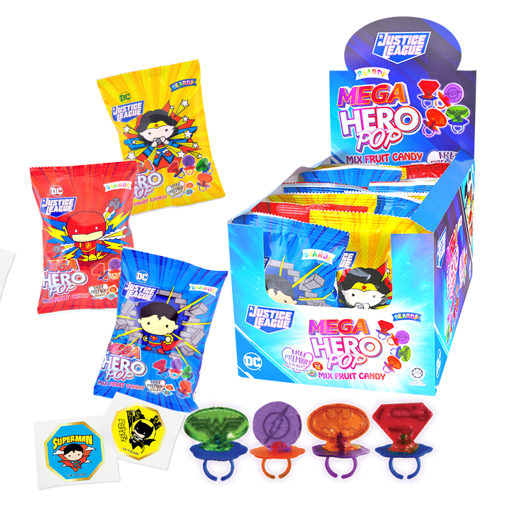 Justice League Mega Hero Pop Candy