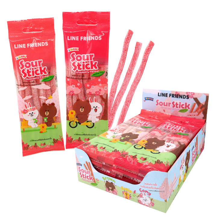 Line Friends Sour Stick Strawberry THAI